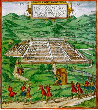 Cuzco 16th century lithograph