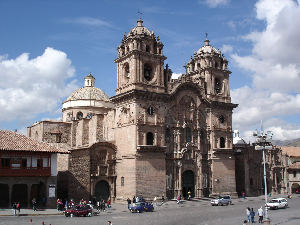 Jesuit church, La Compañía, in Cusco, Peru