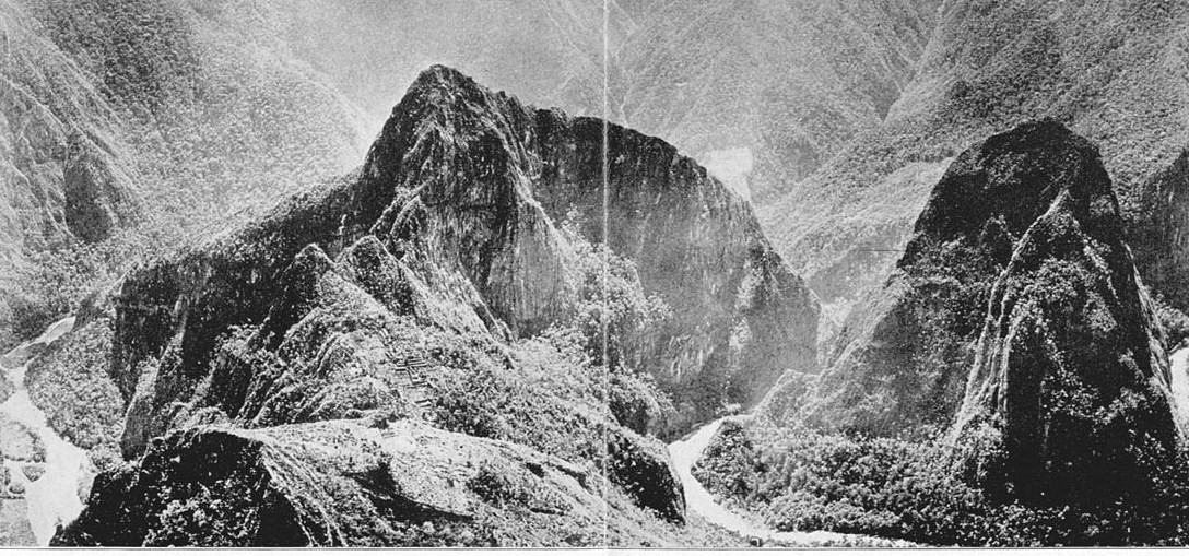 Machu Picchu and Urubamba River by Hiram Bingham in 1912