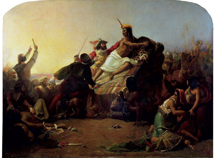 Francisco Pizarro Seizing the Inca Emperor, Atahualpa