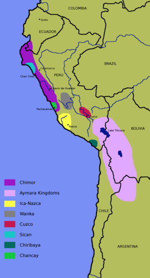 A map of the Nazca Culture, which flourished in Peru