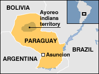 The homeland of the Ayoreo