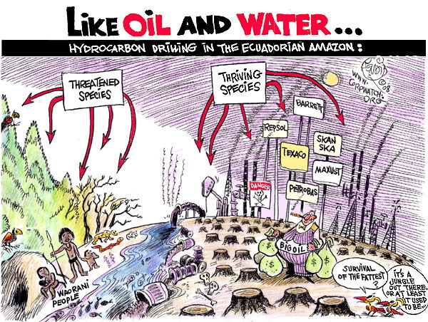 Big Oil & Jungle Cartoon