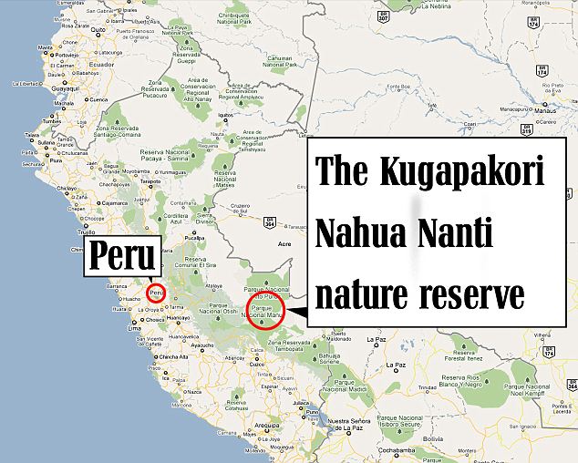 The Kugapakori Nahua Nanti Reserve on the border of Manu National Park, Peru