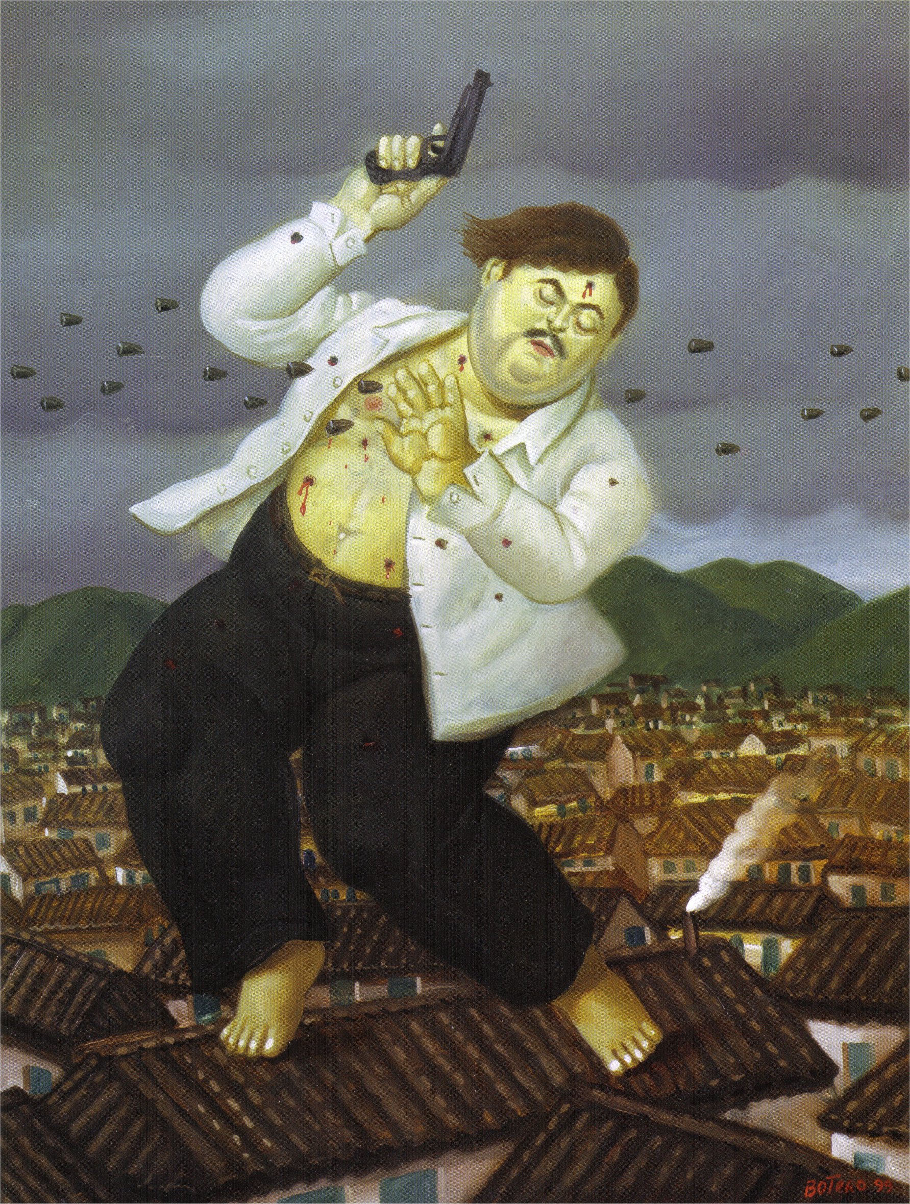 death of Pablo Escobar by Botero